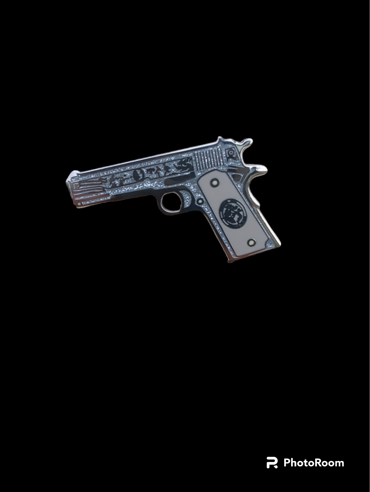 Pin pistola silver