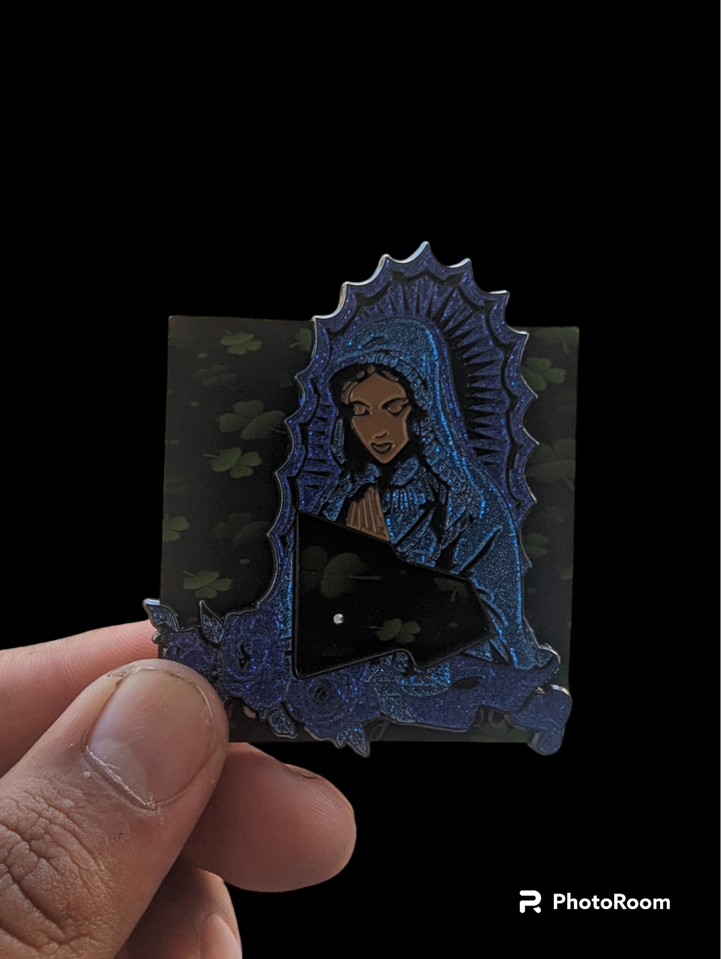 Virgen Guadalupe blue