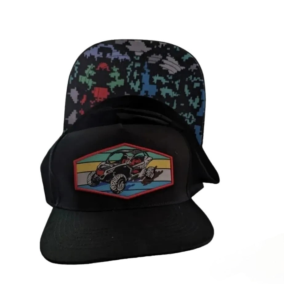 Hats rzr microbordado en 3d con camuflaje